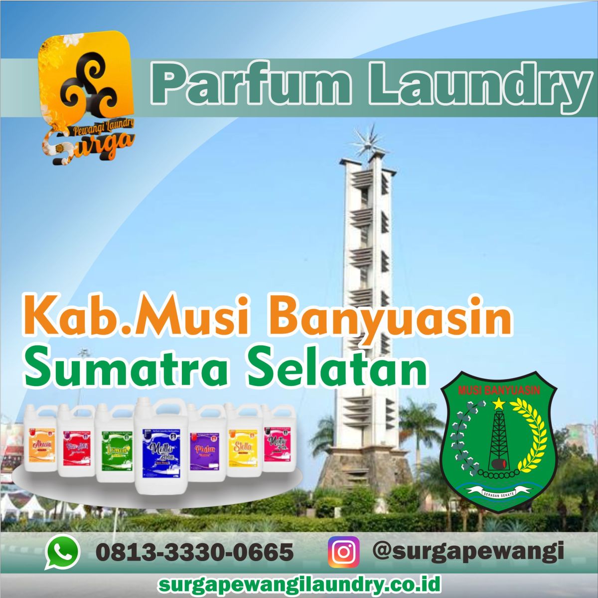 Parfum Laundry Kabupaten Musi Banyuasin, Sumatra Selatan