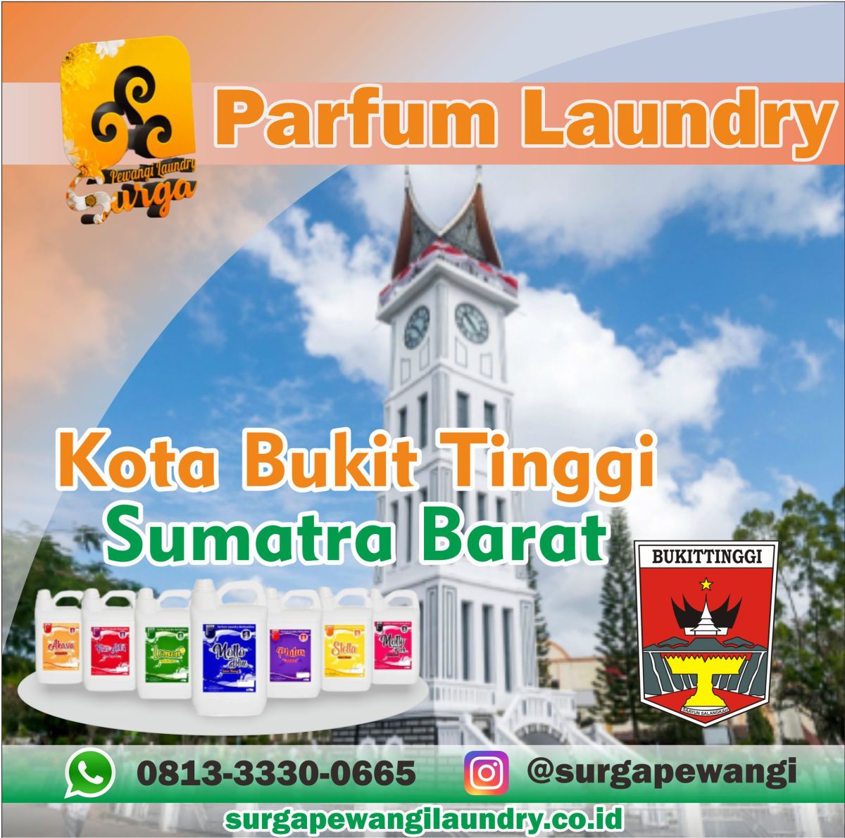 Parfum Laundry Kota Bukit Tinggi, Sumatra Barat