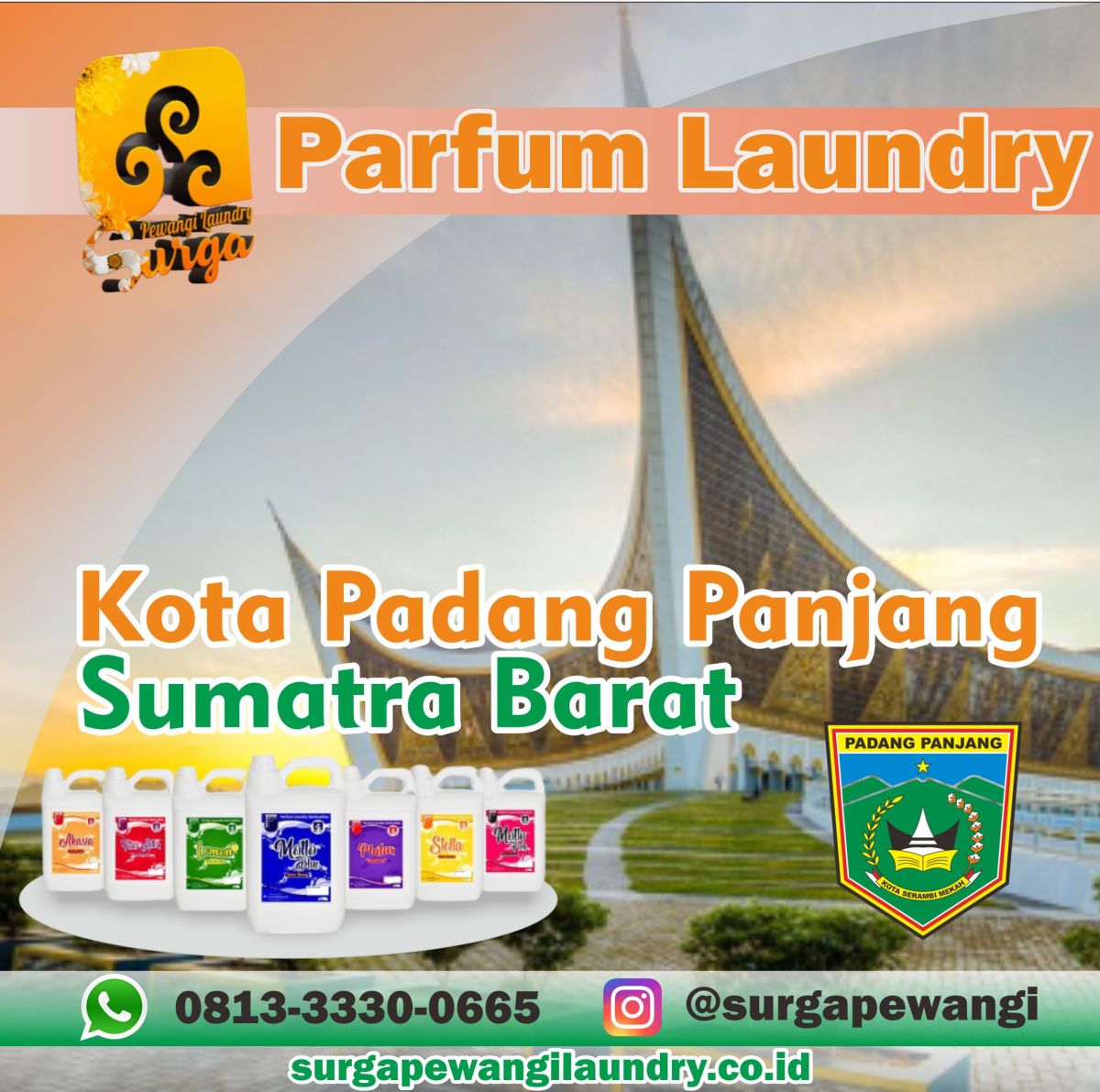 Parfum Laundry Kota Padang Panjang, Sumatra Barat