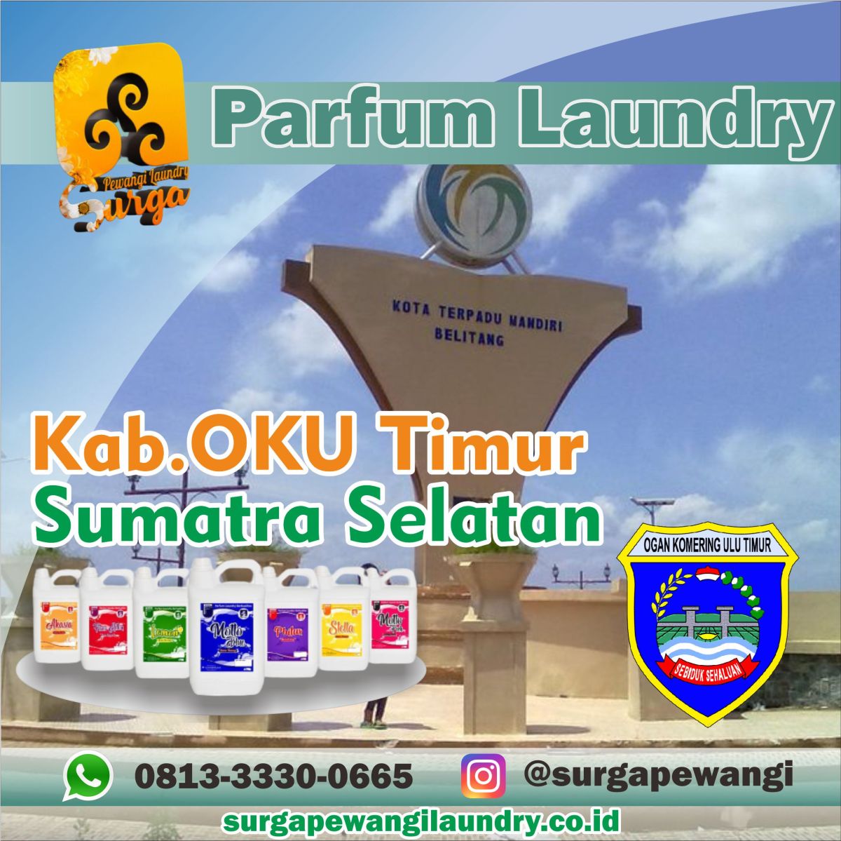 Parfum Laundry Kabupaten Ogan komering Ulu Timur, Sumatra Selatan