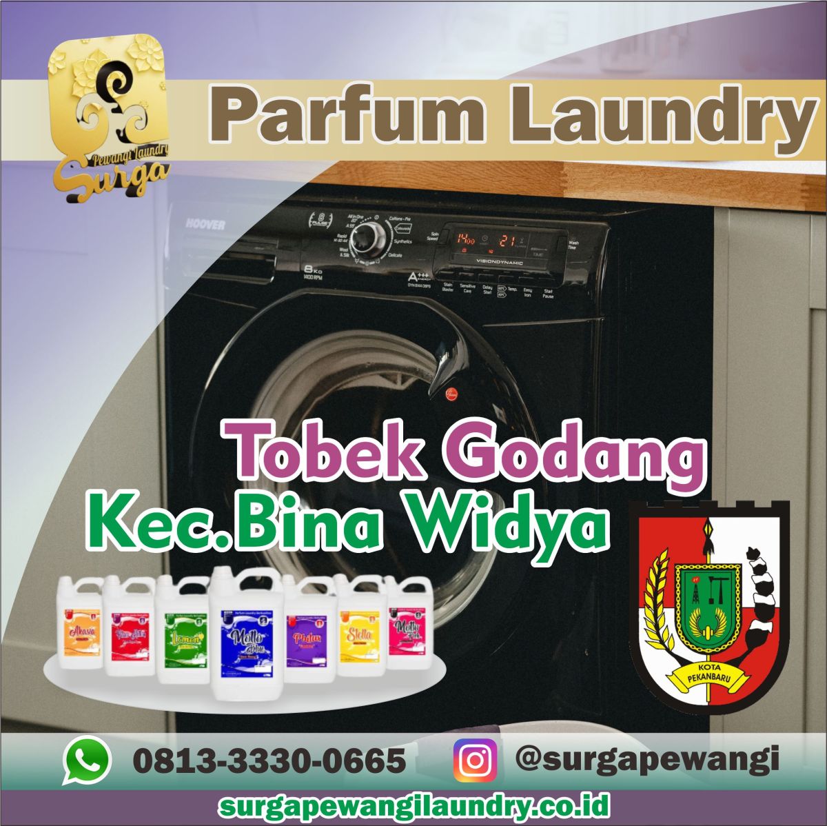 Parfum Laundry Tobek Godang, Bina Widya