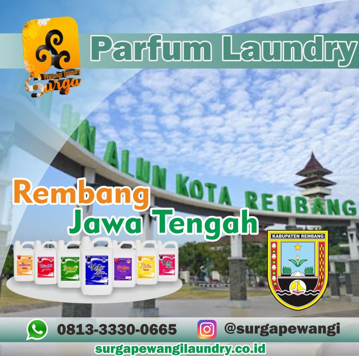 Parfum Laundry Kabupaten Rembang, Jawa Tengah