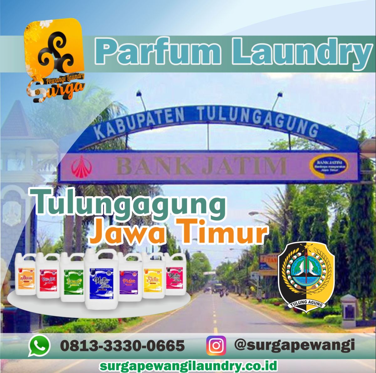 Parfum Laundry Kabupaten Tulungagung, Jawa Timur