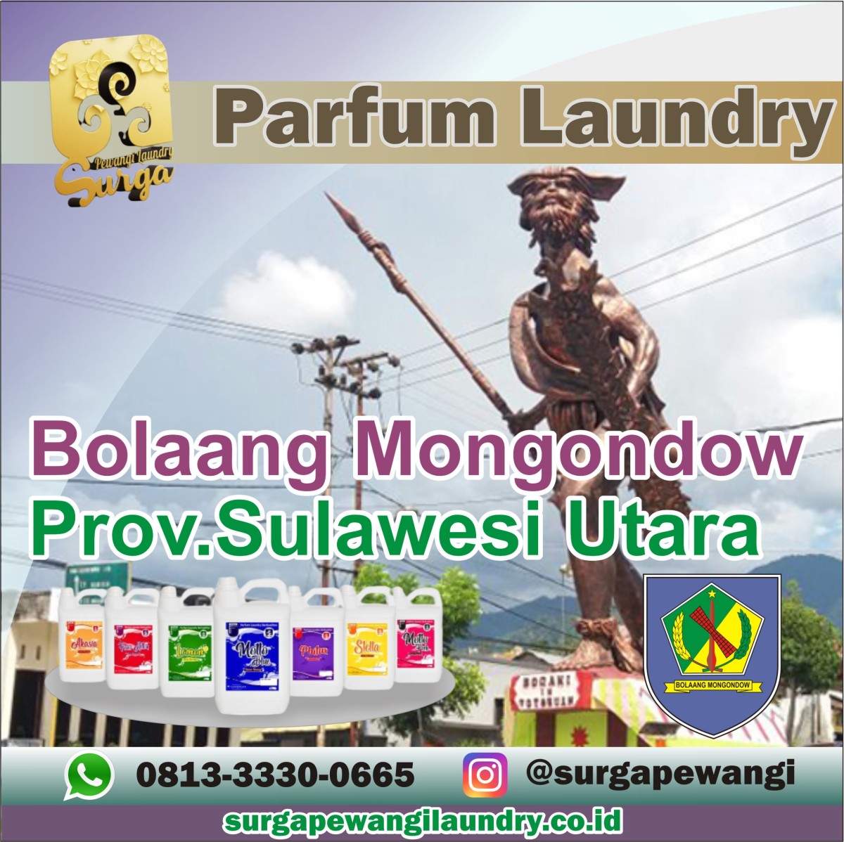 Parfum Laundry Kabupaten Bolaang Mongondow, Sulawesi Utara