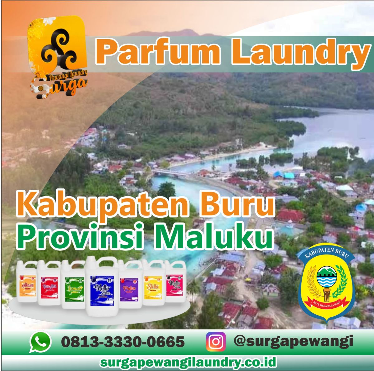 Parfum Laundry Kabupaten Buru, Maluku