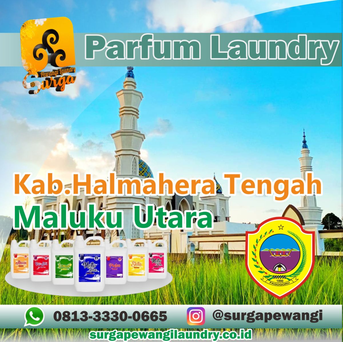Parfum Laundry Kabupaten Halmahera Tengah, Maluku Utara