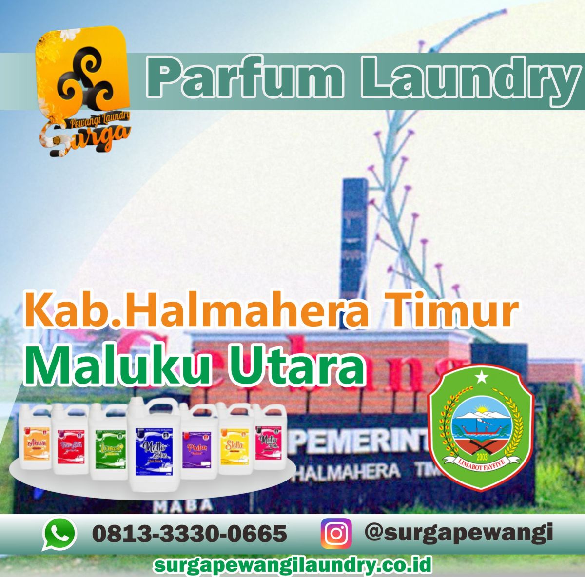 Parfum laundry Kabupaten Halmahera Timur, Maluku Utara
