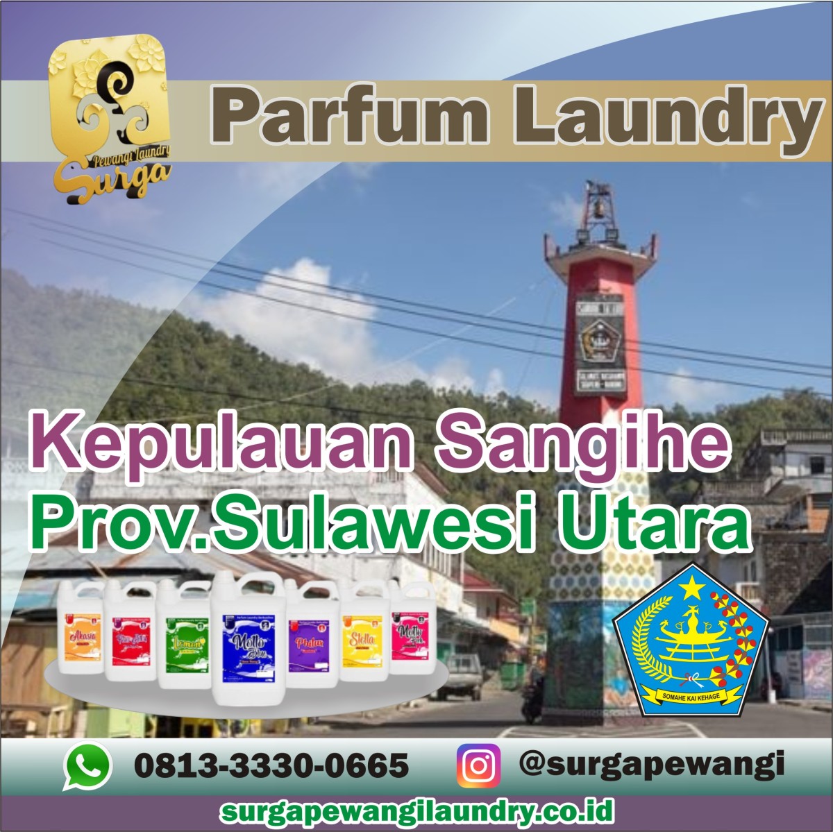 Parfum Laundry Kabupaten Kepulauan Sangihe, Sulawesi Utara
