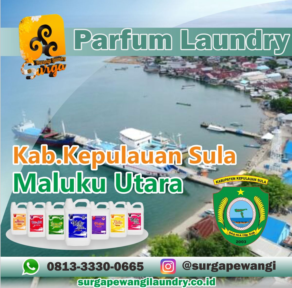 Parfum Laundry Kabupaten Kepulauan Sula, Maluku Utara