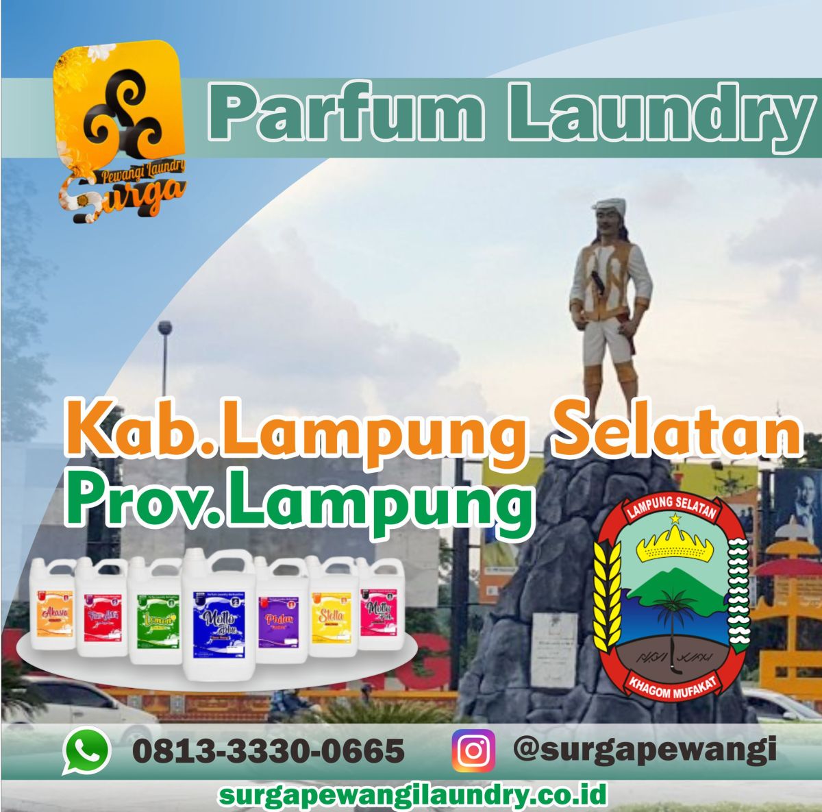 Parfum Laundry Kabupaten Lampung Selatan, Prov Lampung
