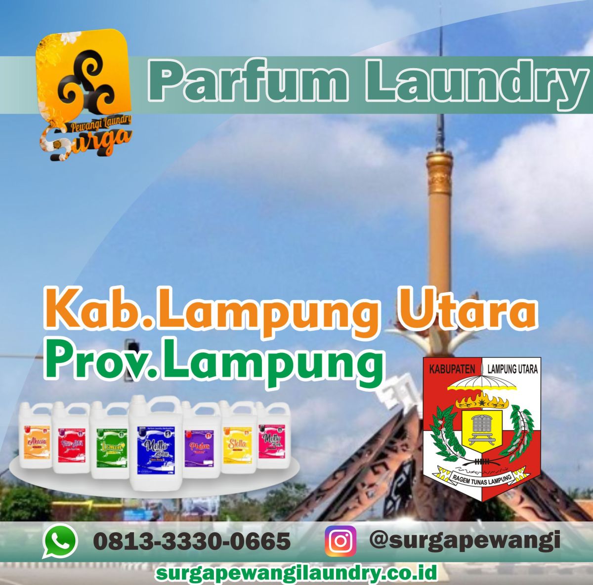 Parfum Laundry Kabupaten Lampung Utara, Prov Lampung