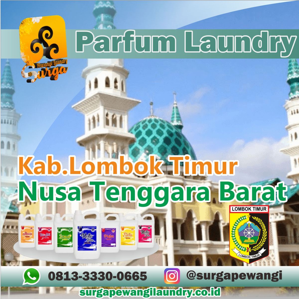 Parfum Laundry Kabupaten Lombok Timur, Nusa Tenggara Barat