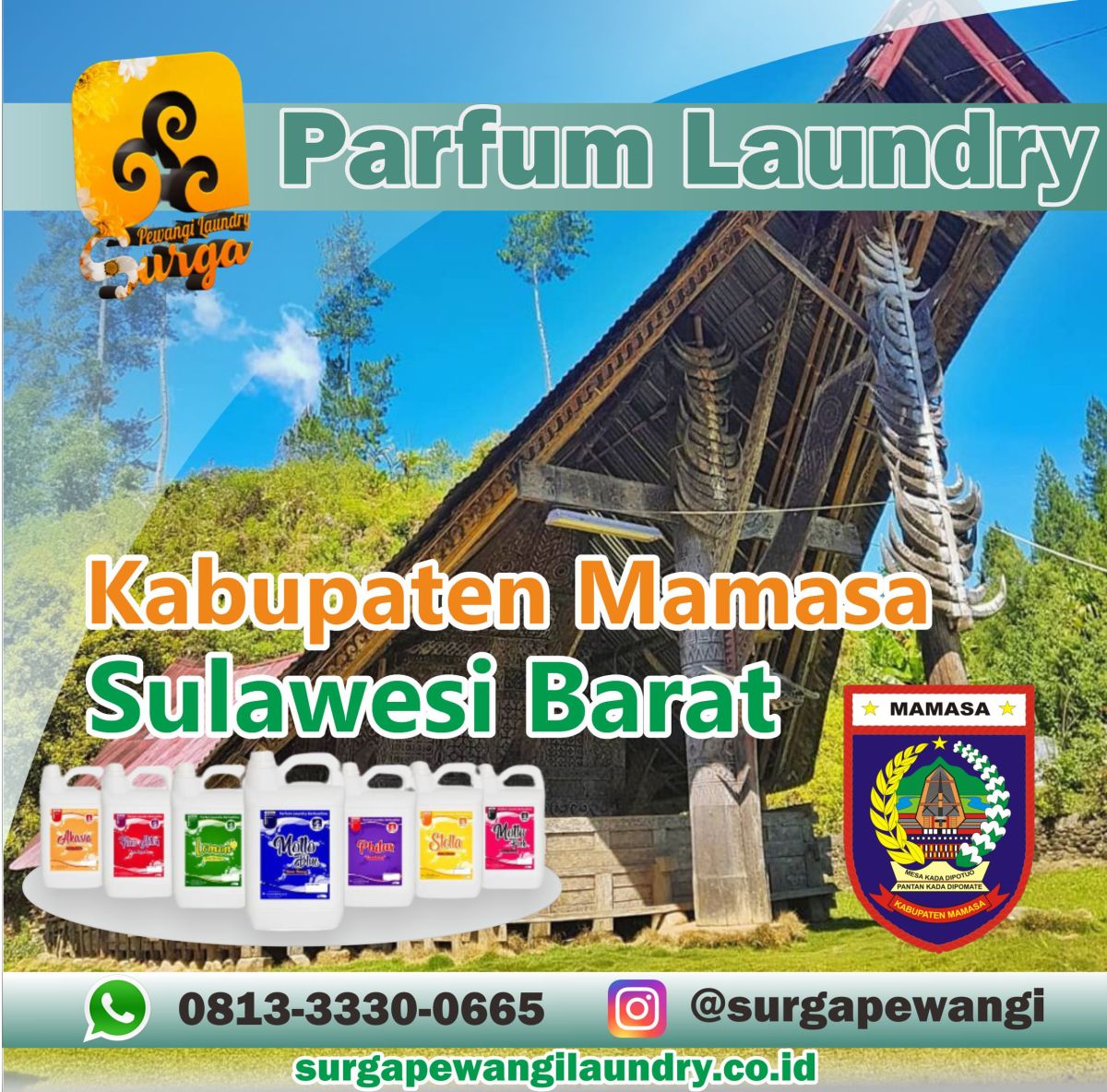 Parfum Laundry Kabupaten Mamasa, Sulawesi Barat