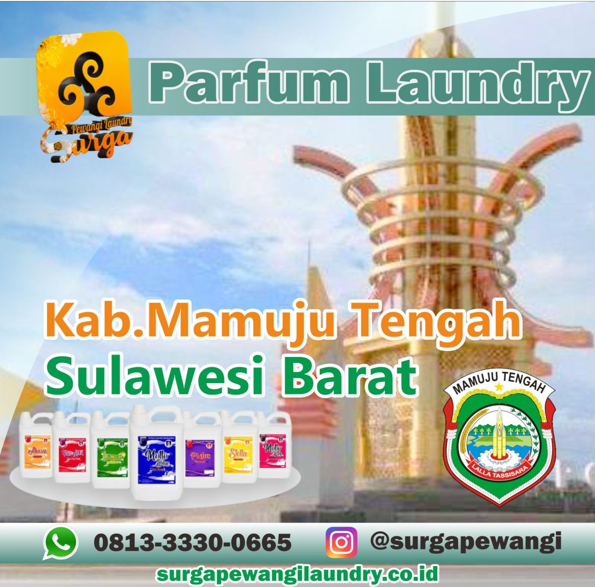 Parfum Laundry Kabupaten Mamuju Tengah, Sulawesi Barat