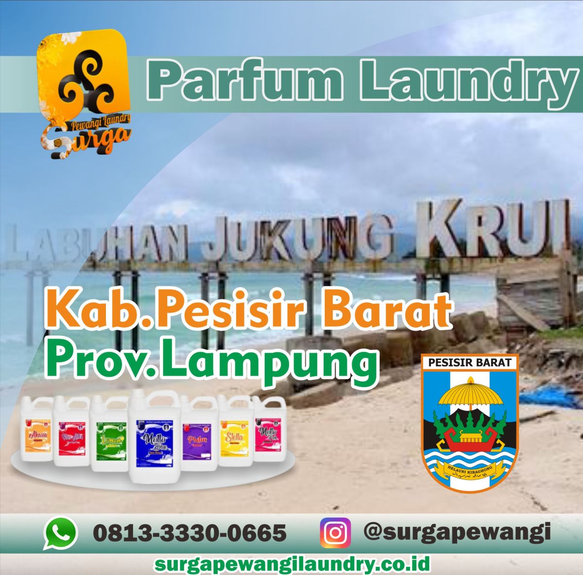 Parfum Laundry Kabupaten Pesawaran, Prov Lampung
