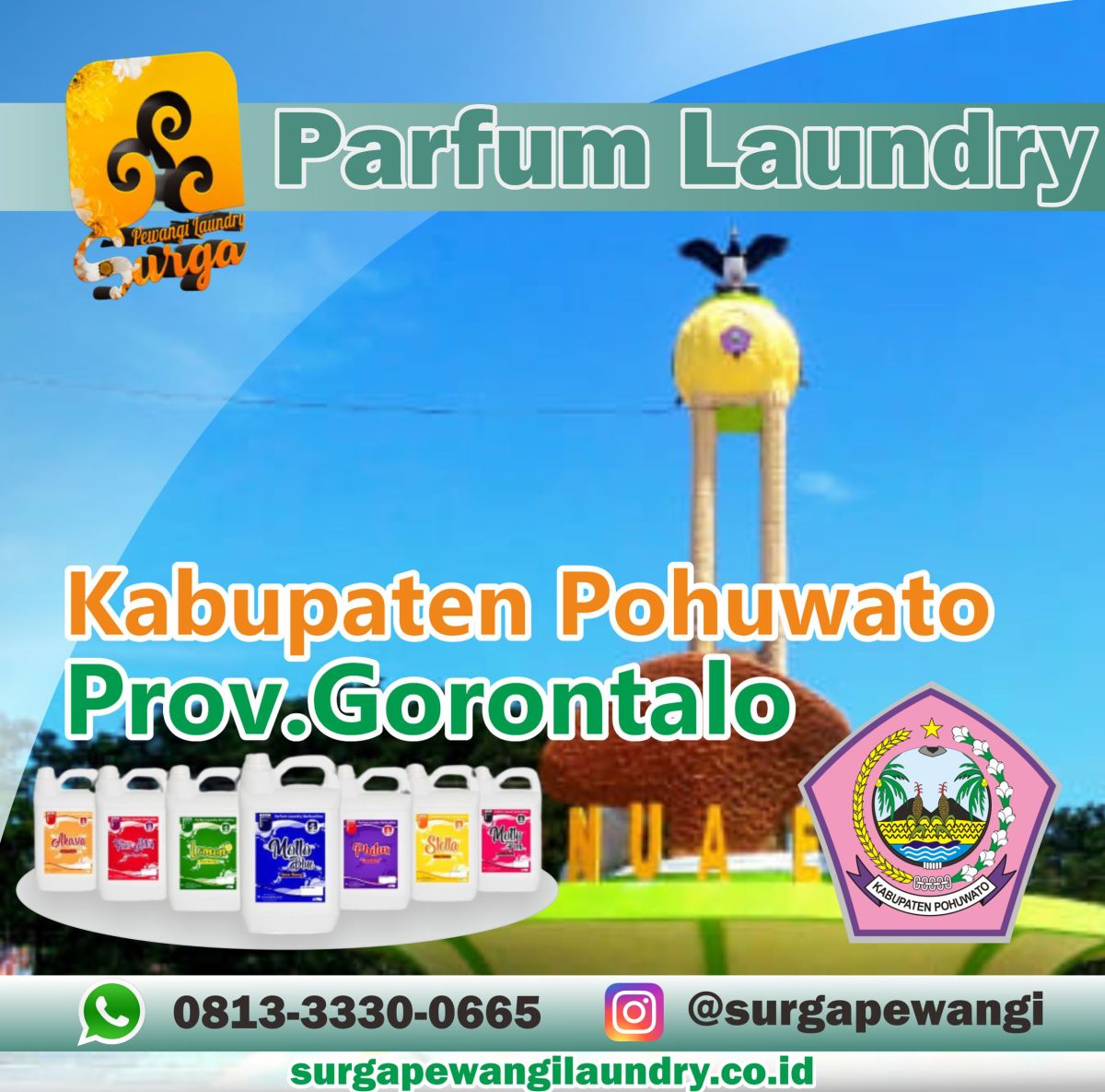 Parfum Laundry Kabupaten Pohuwato, Gorontalo
