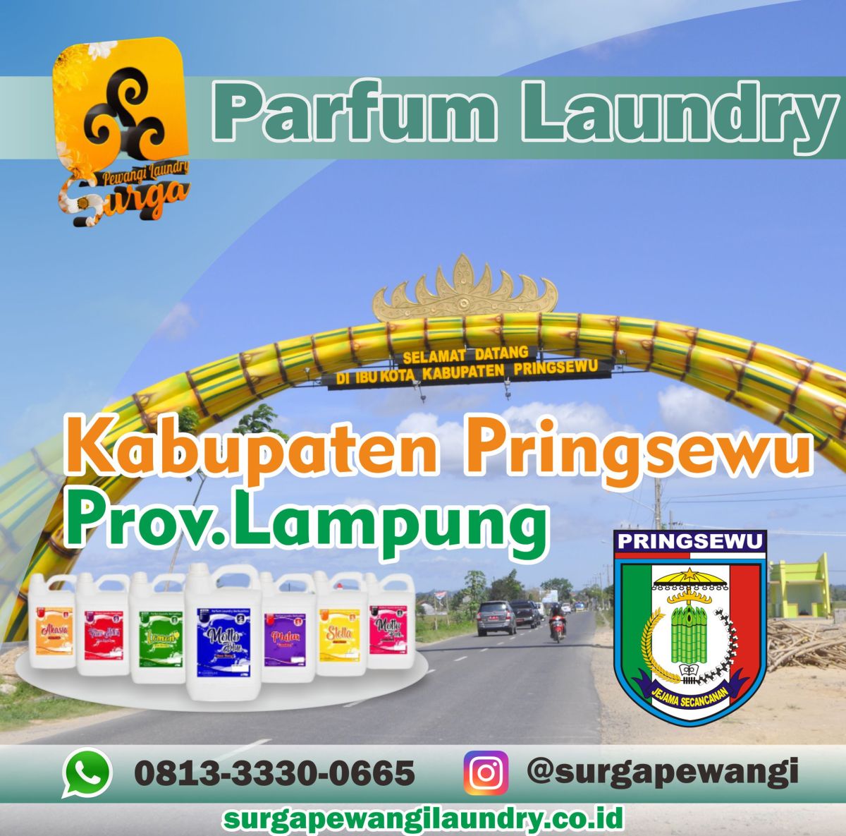 Parfum Laundry Kabupaten Pringsewu, Prov Lampung