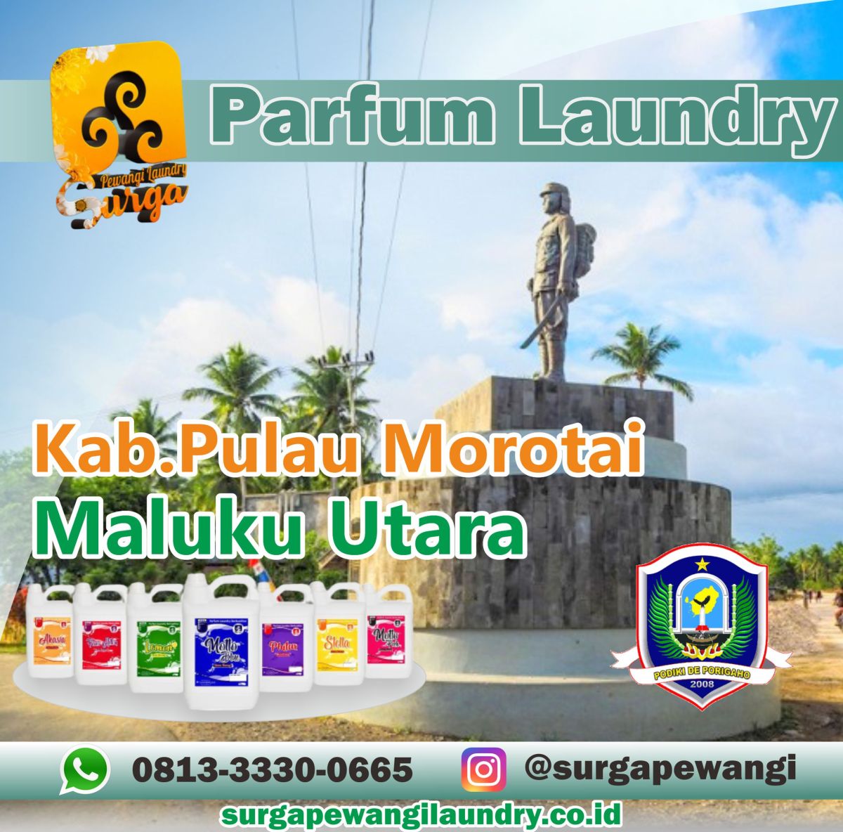 Parfum Laundry Kabupaten Pulau Morotai, Maluku Utara