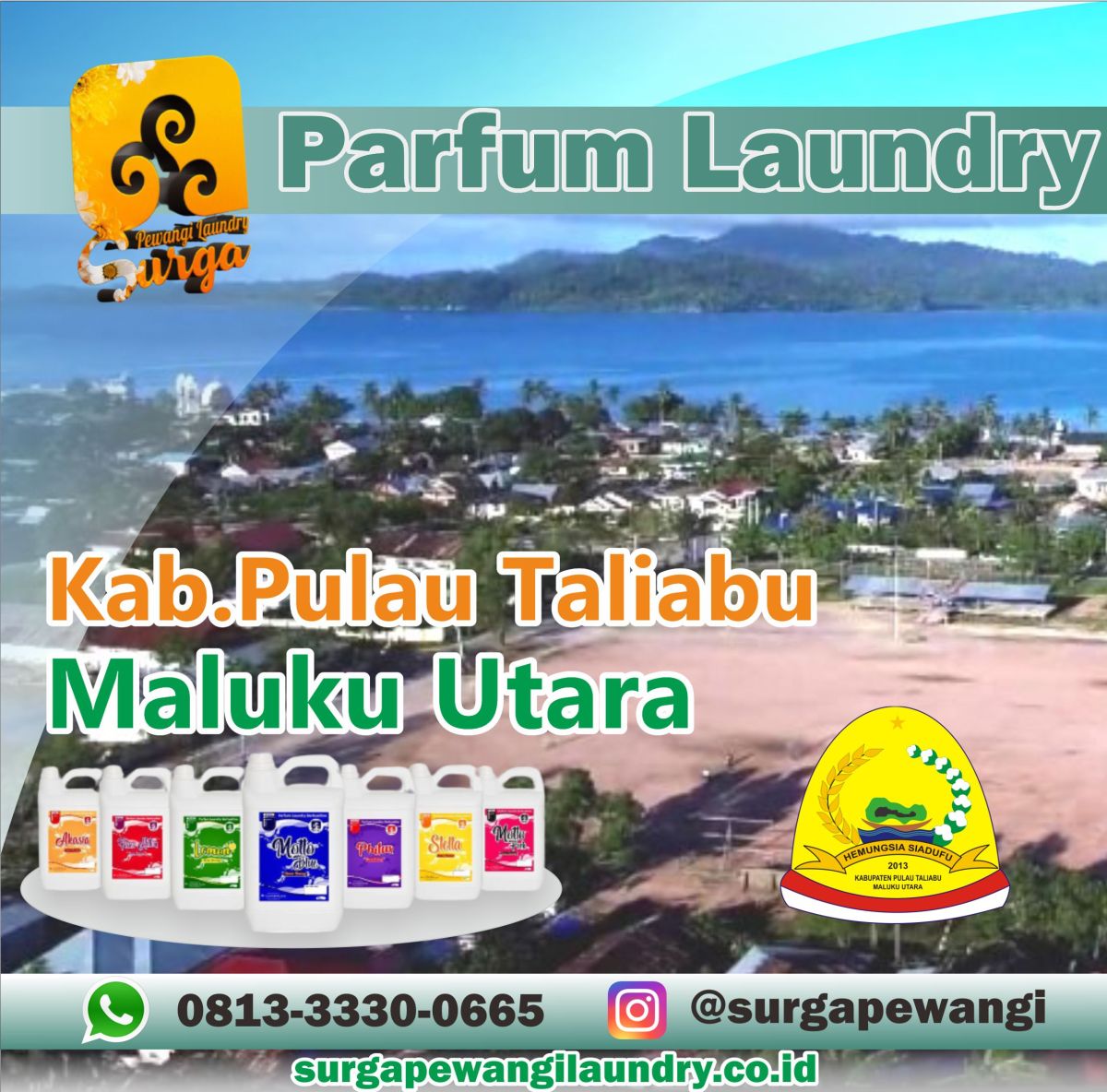 Parfum Laundry Kabupaten Pulau Taliabu, Maluku Utara
