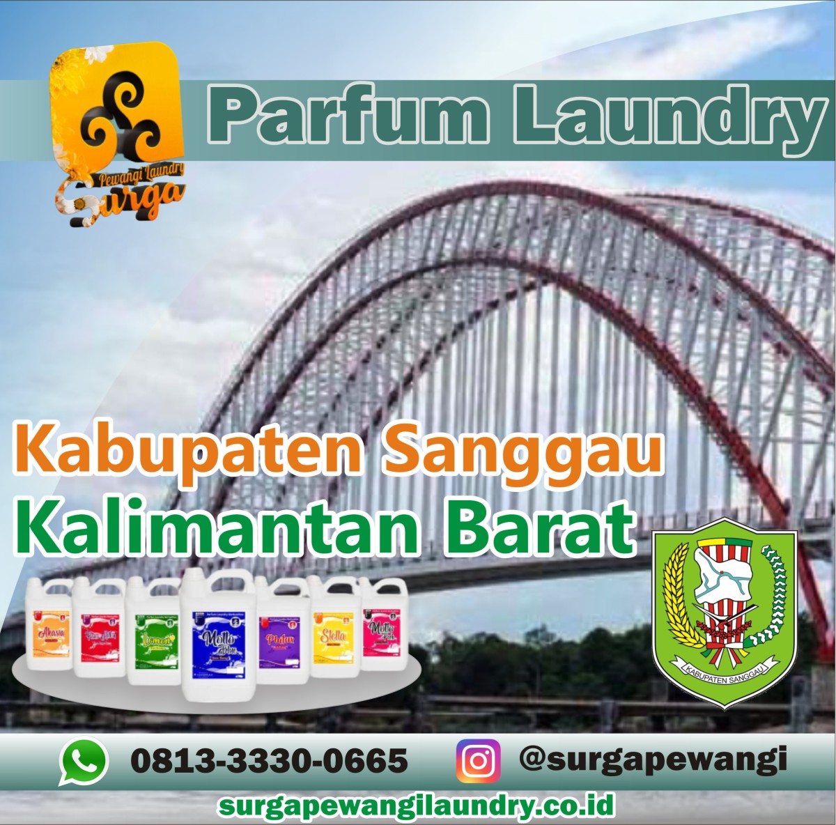 Parfum Laundry Kabupaten Sekadau, Kalimantan Barat