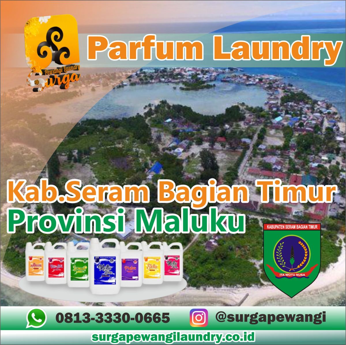 Parfum Laundry kabupaten Seram Bagian Timur, Maluku