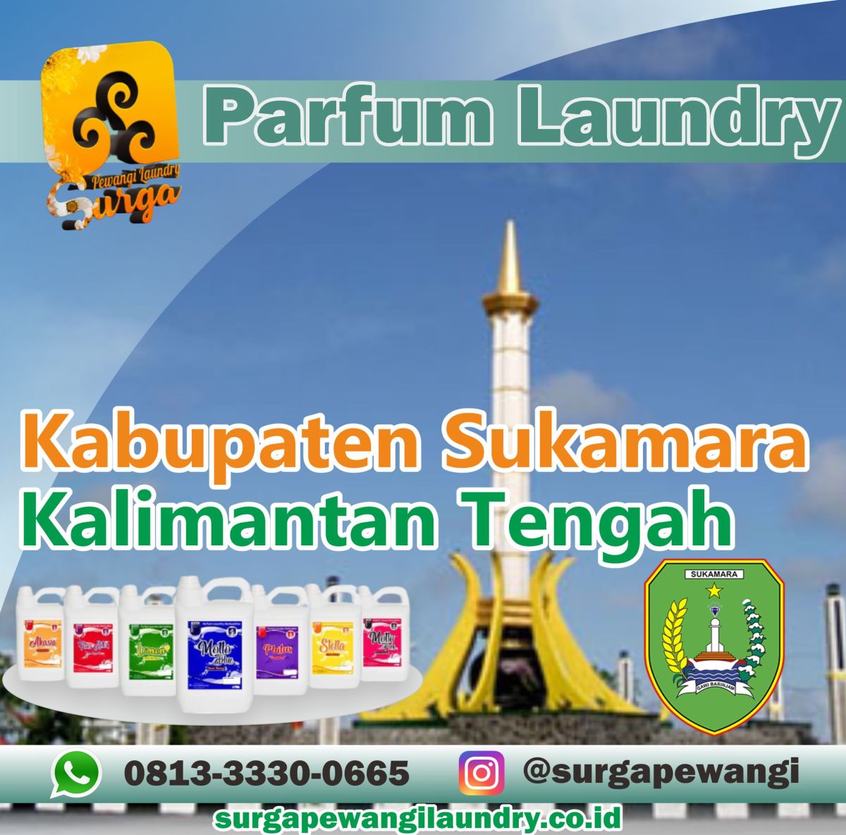 Parfum Laundry Kabupaten Sukamara, Kalimantan Tengah