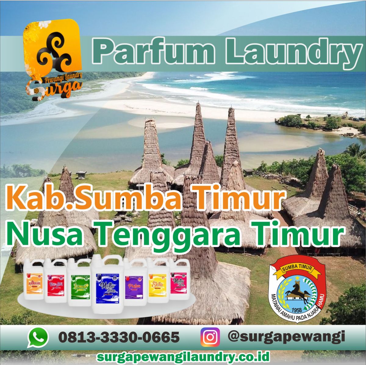 Parfum Laundry Kabupaten Sumba Timur, Nusa Tenggara Timur