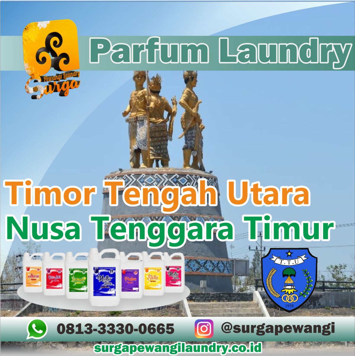 Parfum Laundry Kabupaten Timor Tengah Utara, Nusa Tenggara Timur