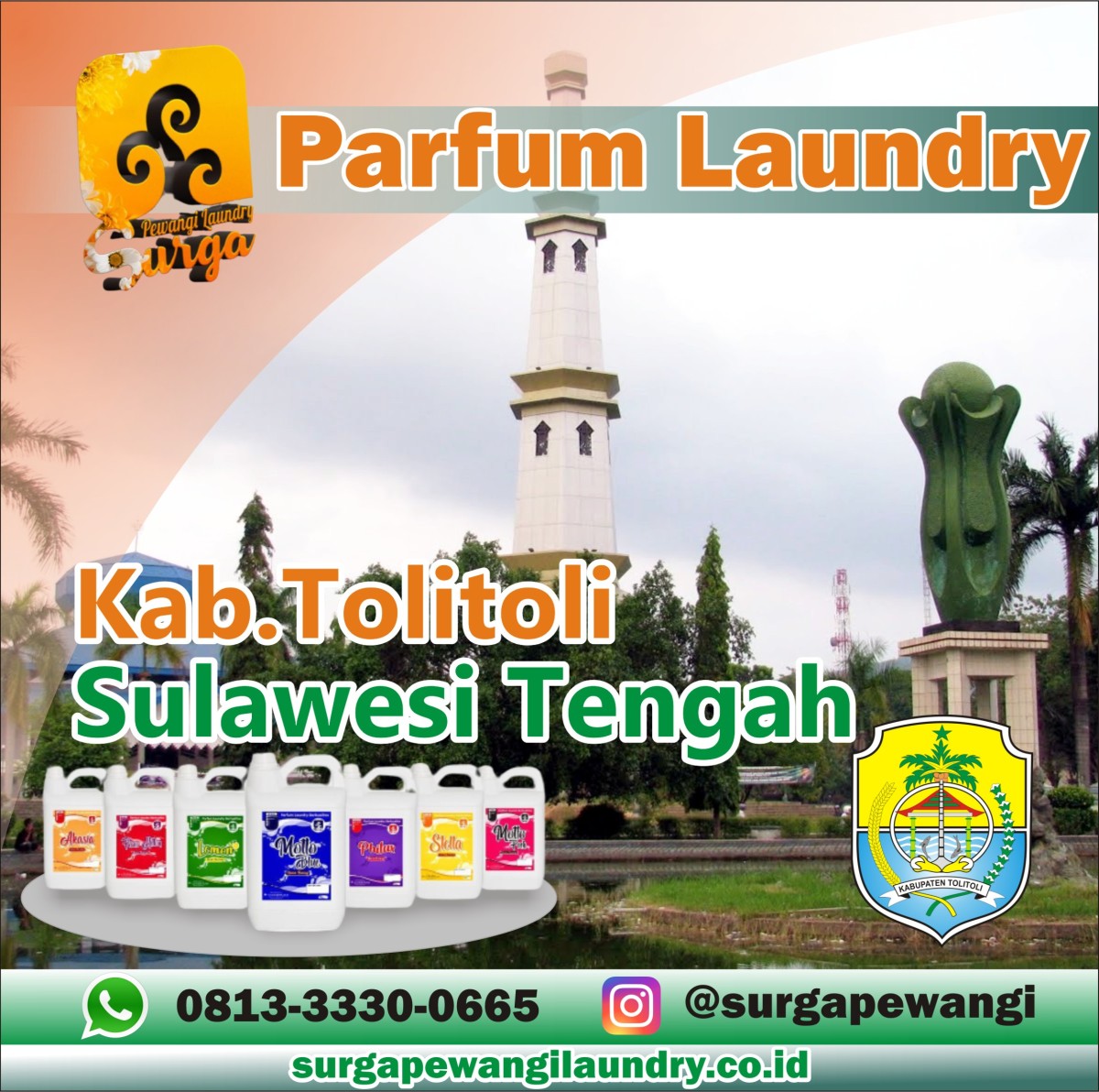 Parfum Laundry Kabupaten Tolitoli, Sulawesi Tengah