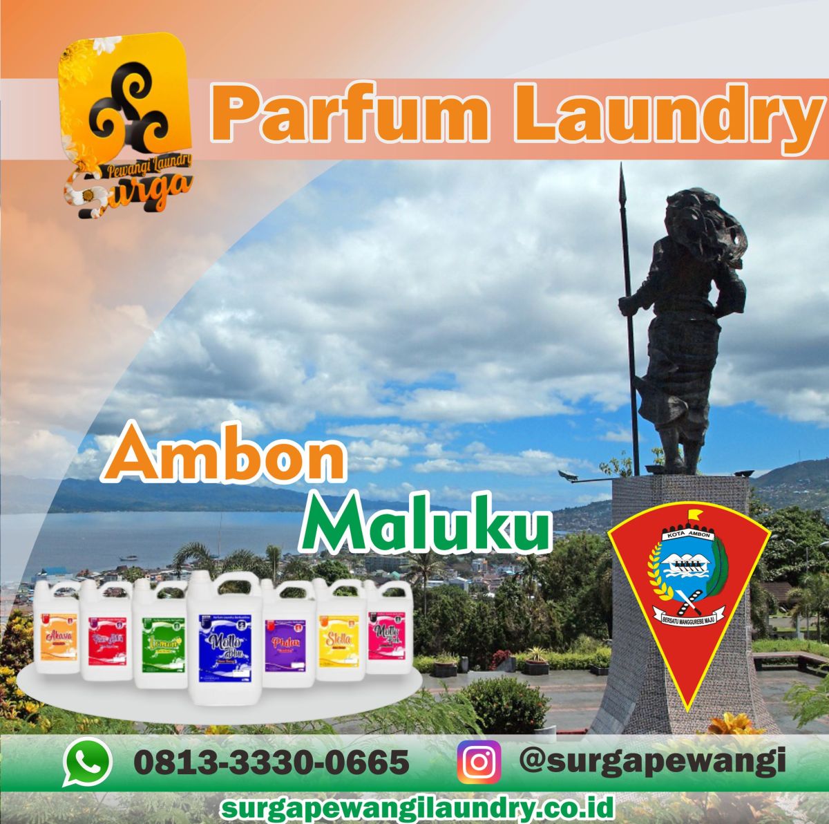 Parfum Laundry Kota Ambon, Maluku