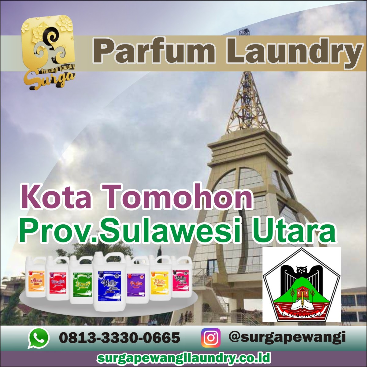 Parfum Laundry Kota Tomohon, Sulawesi Utara