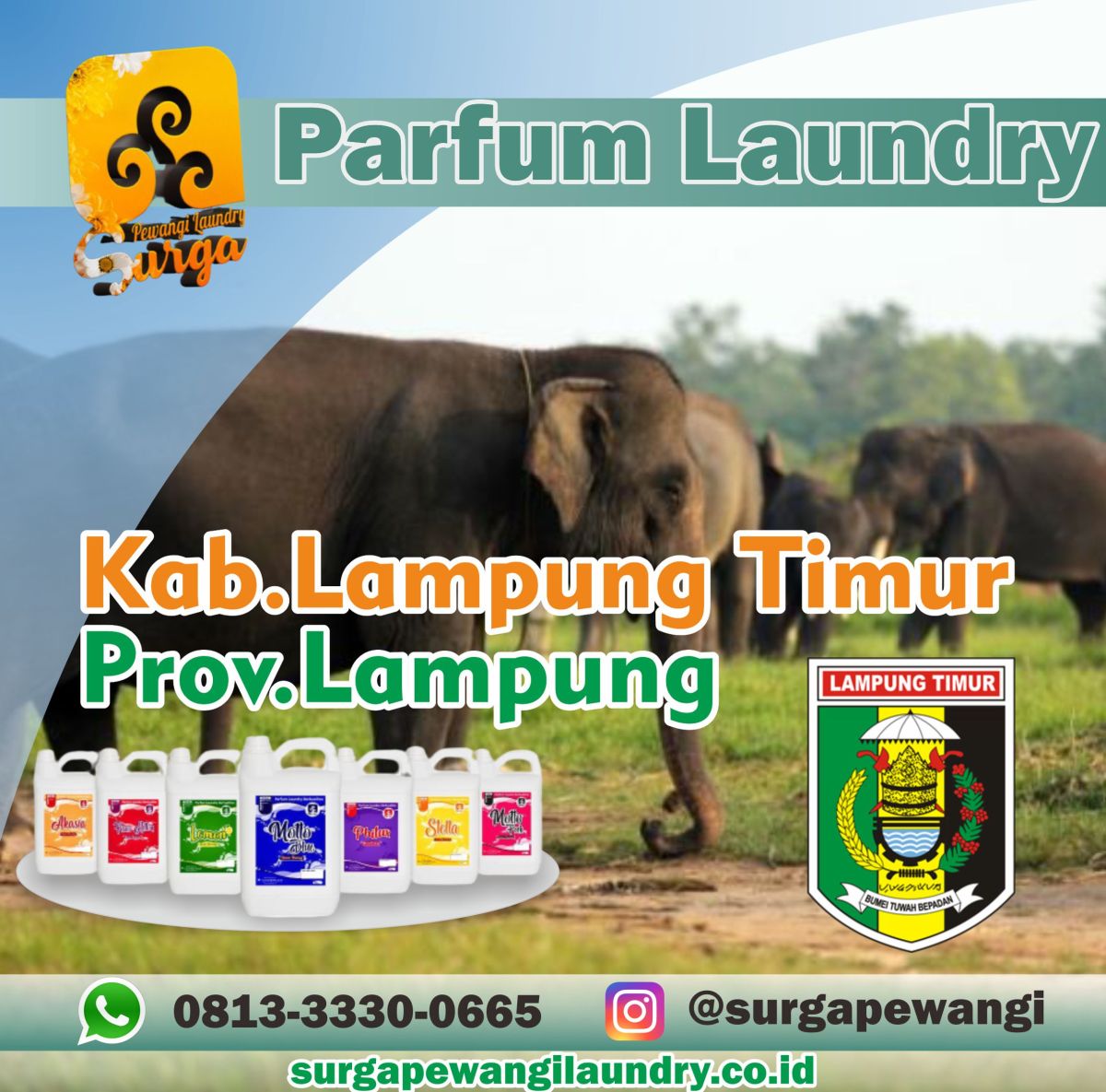 Parfum Laundry Lampung Timur, Prov Lampung