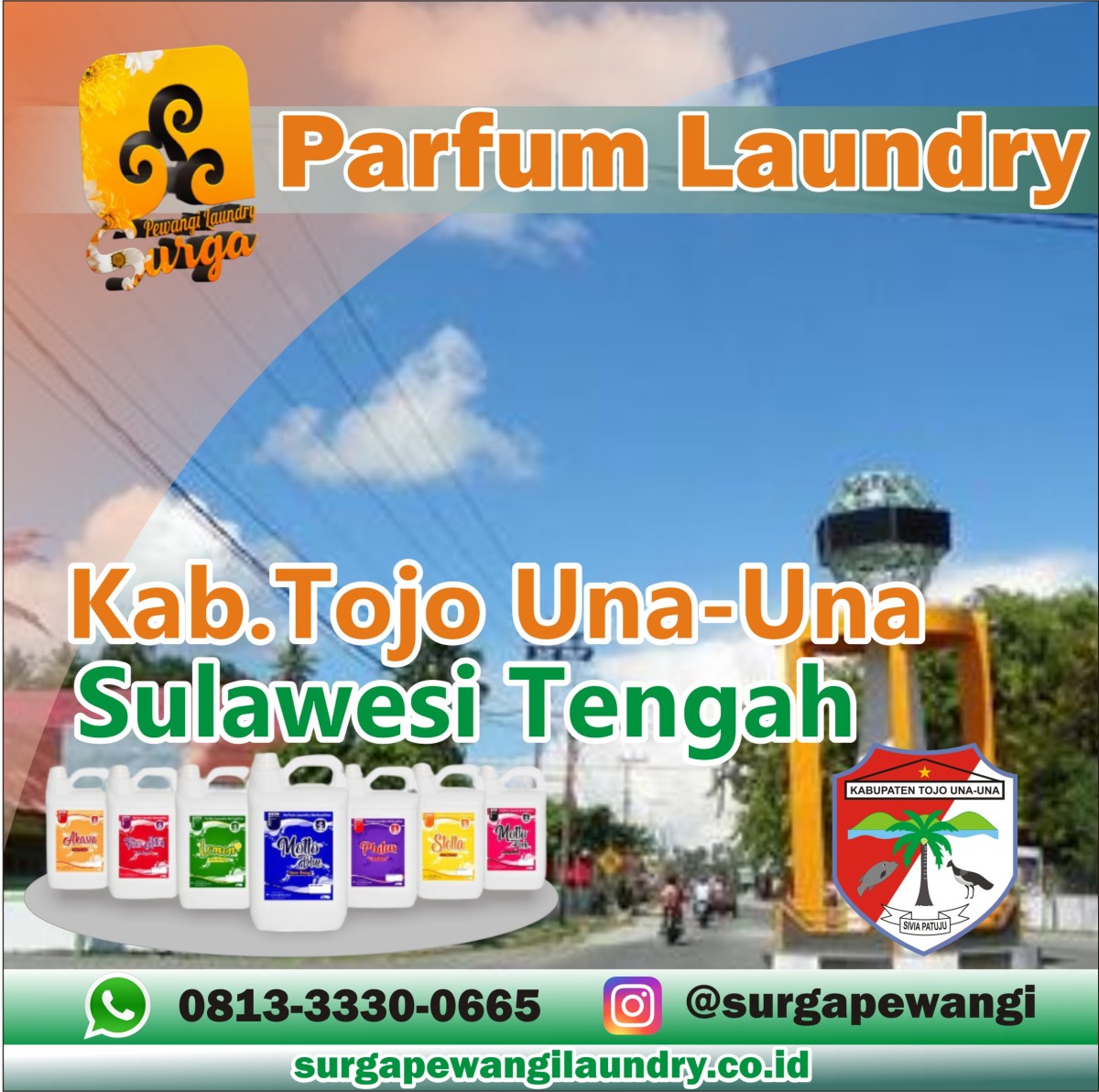 Parfum Laundry Tojo Una-Una, Sulawesi Tengah